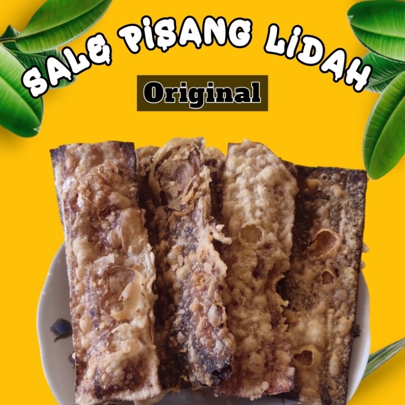 

Pisang LiDAH Original Renyah Manis Teman Santai Cemilan Kekinian Olahan Rumah