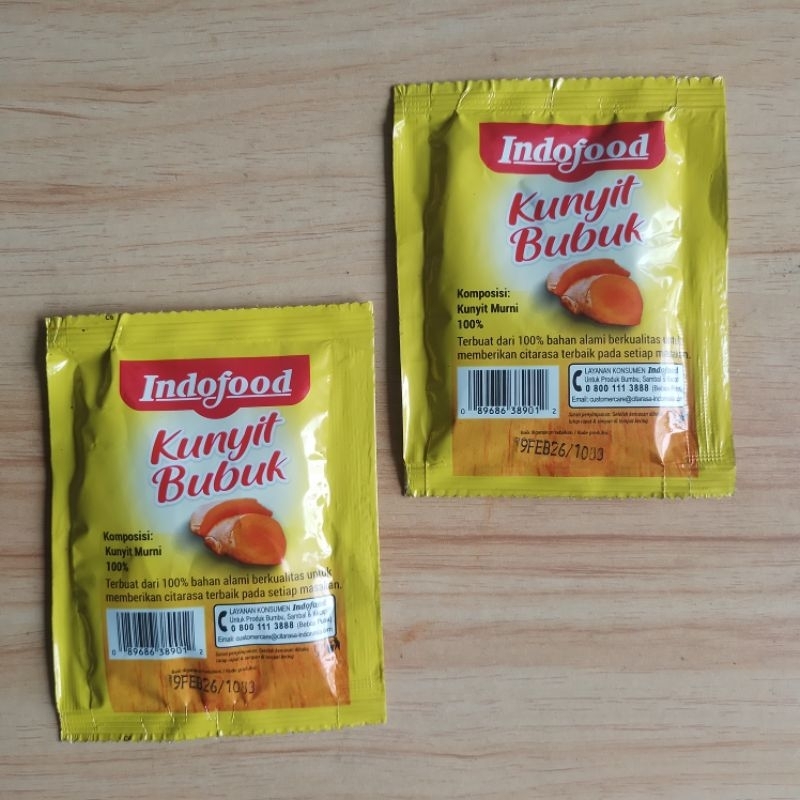 

kunyit serbuk bumbu dapur 7,5gr indofood