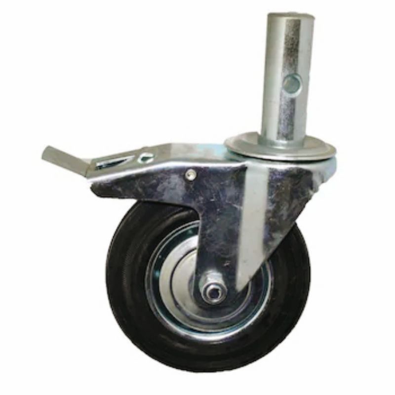 RODA SCAFOLDING KARET PUTAR REM 8"