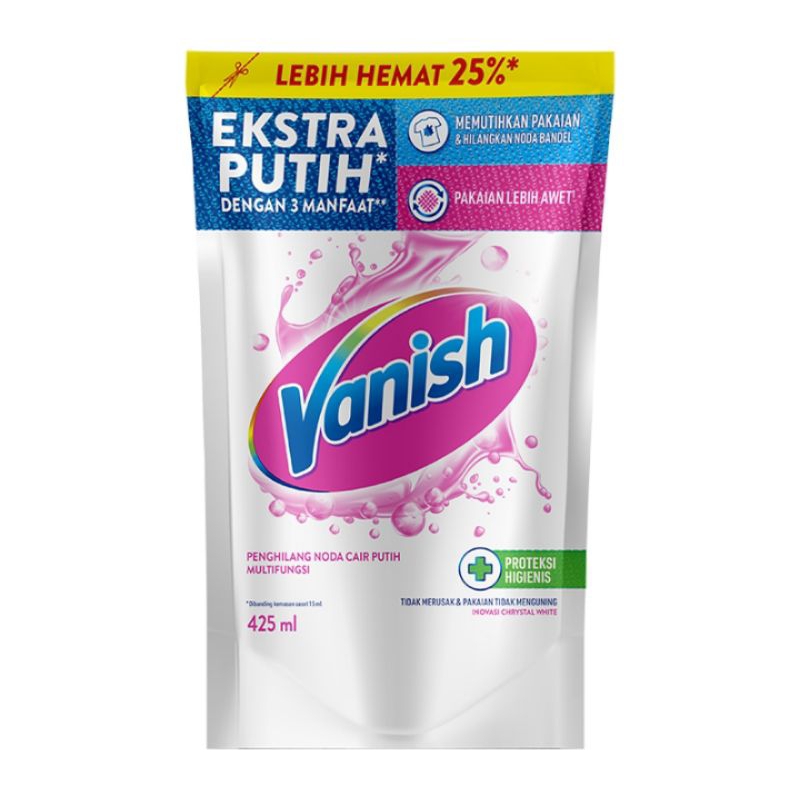 Vanish penghilang noda pakaian cair refil 425 ml