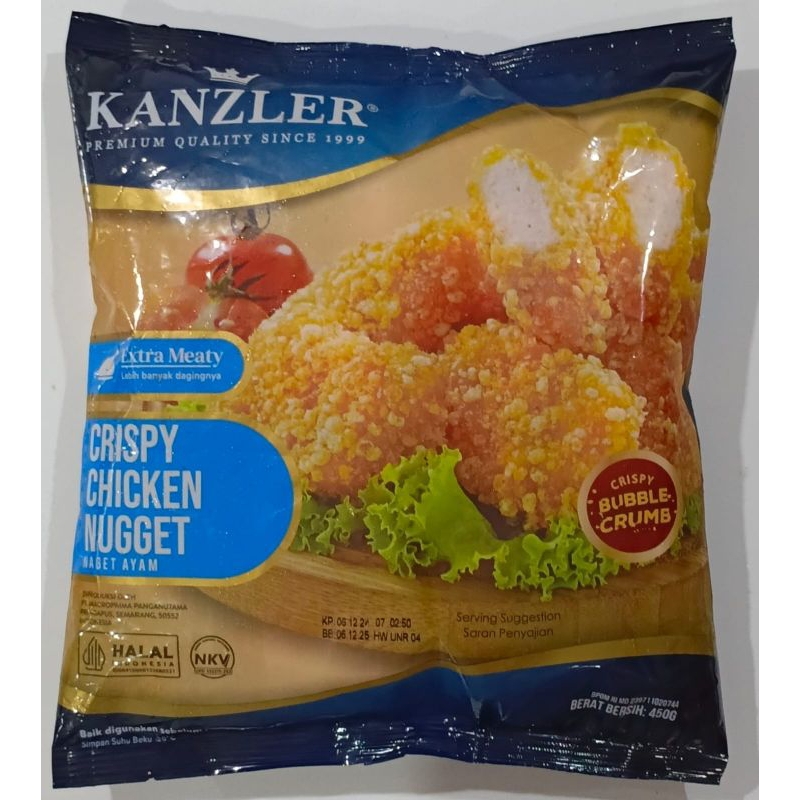 

RB Kanzler Crispy Chicken Nugget 450 g / NAGET Ayam Krispy Kanzler