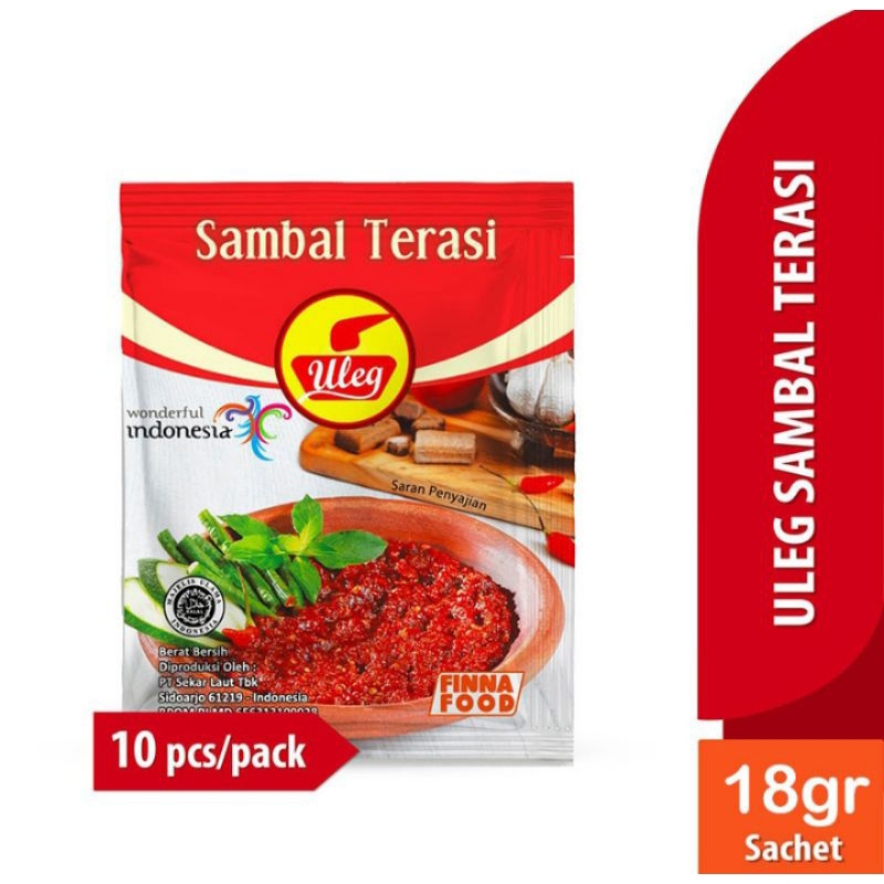 

Uleg sambel terasi 10 x 18 g