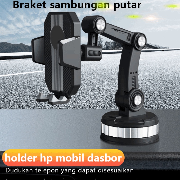 Bagus Dipakai ZACRO Original Holder Hp Mobil 4 in 1 Dudukan handphone universal untuk pemasangan di 