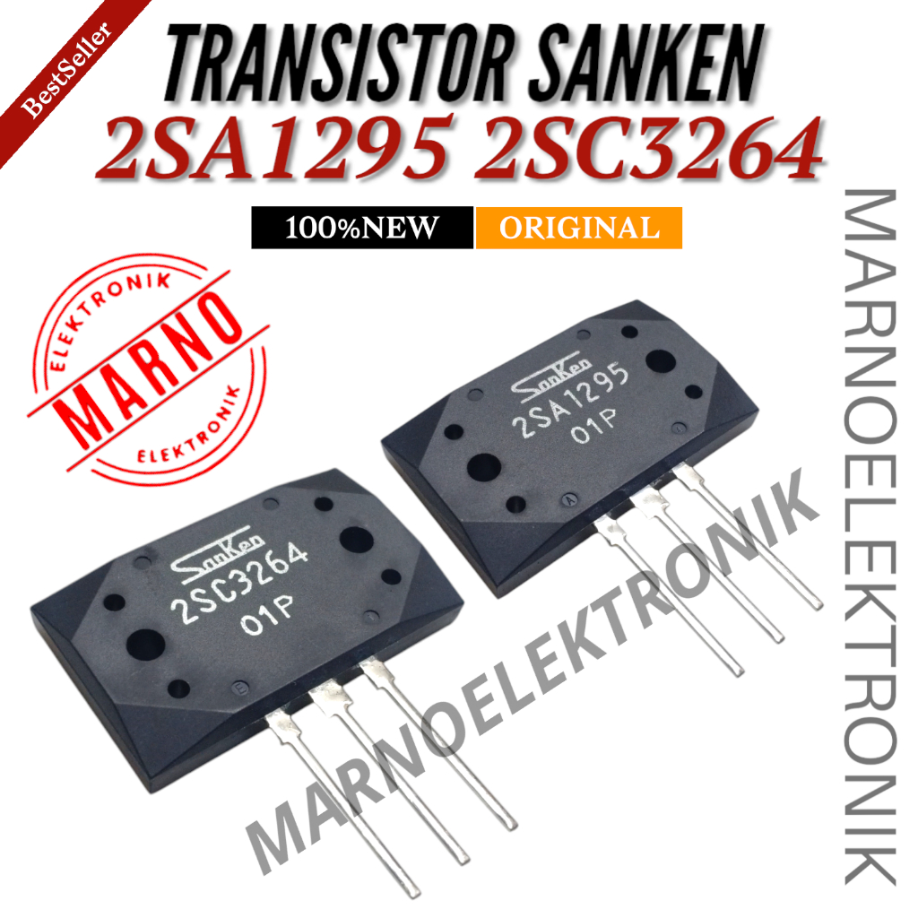 TR TRANSISTOR SANKEN 2SA1295 2SC3264 2SA 1295 2SC 3264 ASLI ORIGINAL (ORI)