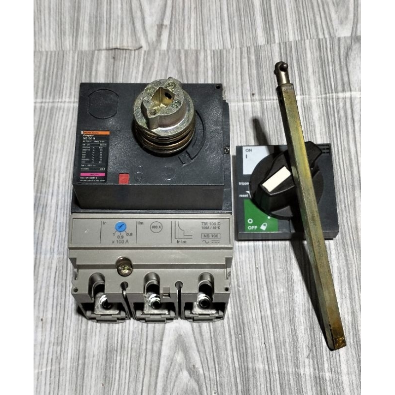 Mccb NS100H 3pol 100A merlin gerin original