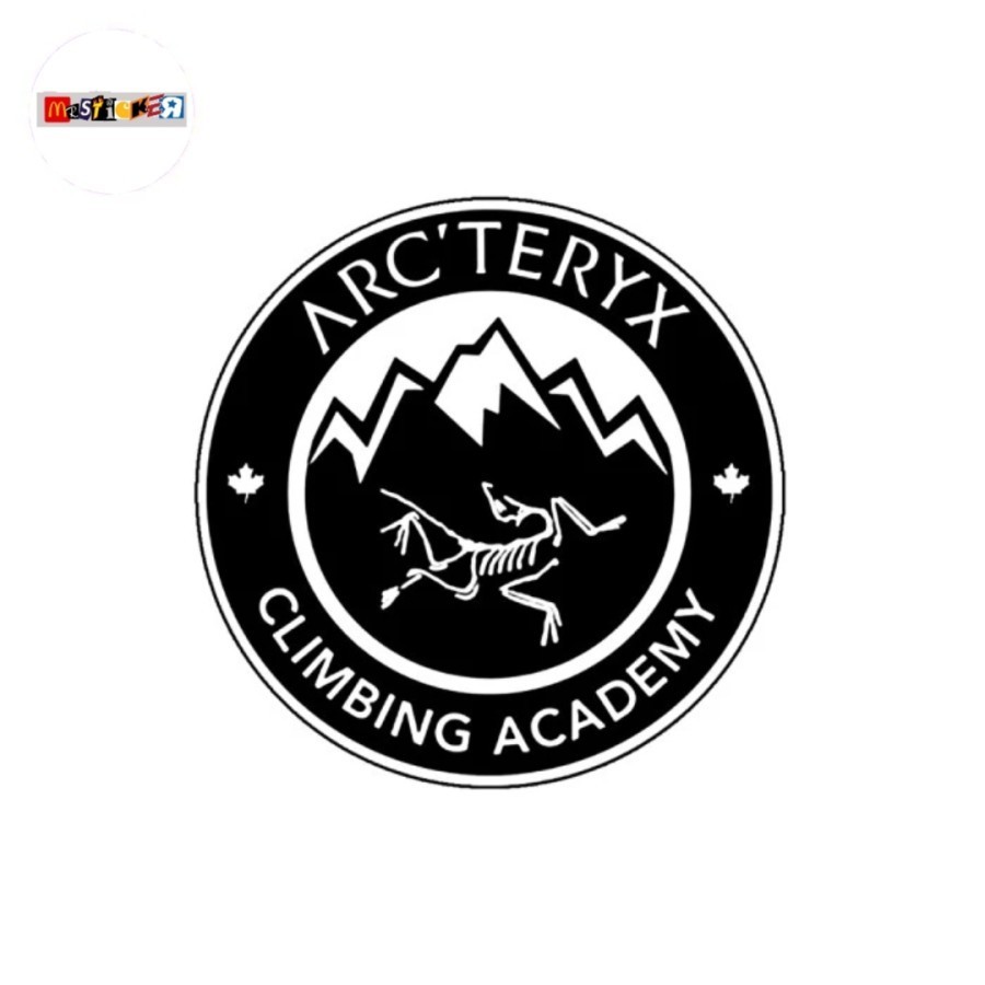 

sticker Arcteryx Climbing Academy logo rounded stiker outdoor