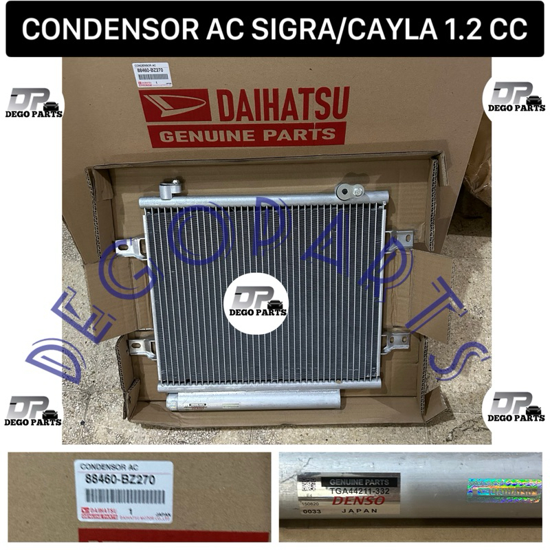 CONDENSOR AC DAHATSU SIGRA/CALYA 1.2CC ASLI ORIGINAL DENSO JAPAN