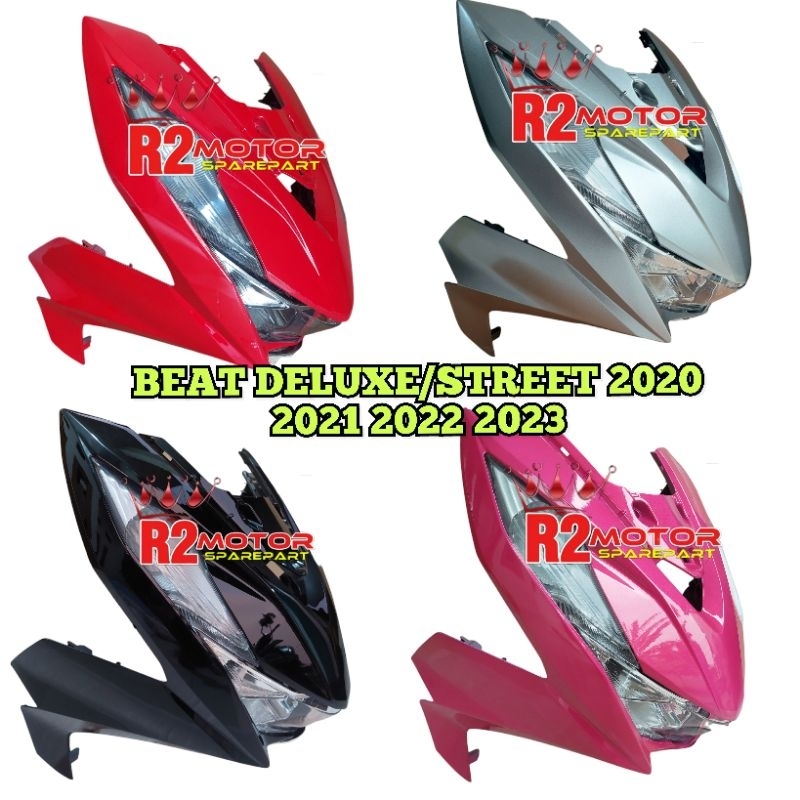 Full Set Tameng Body Depan Beat Deluxe Beat Street K1A Hitam Doff 2020 2021 2022 2023