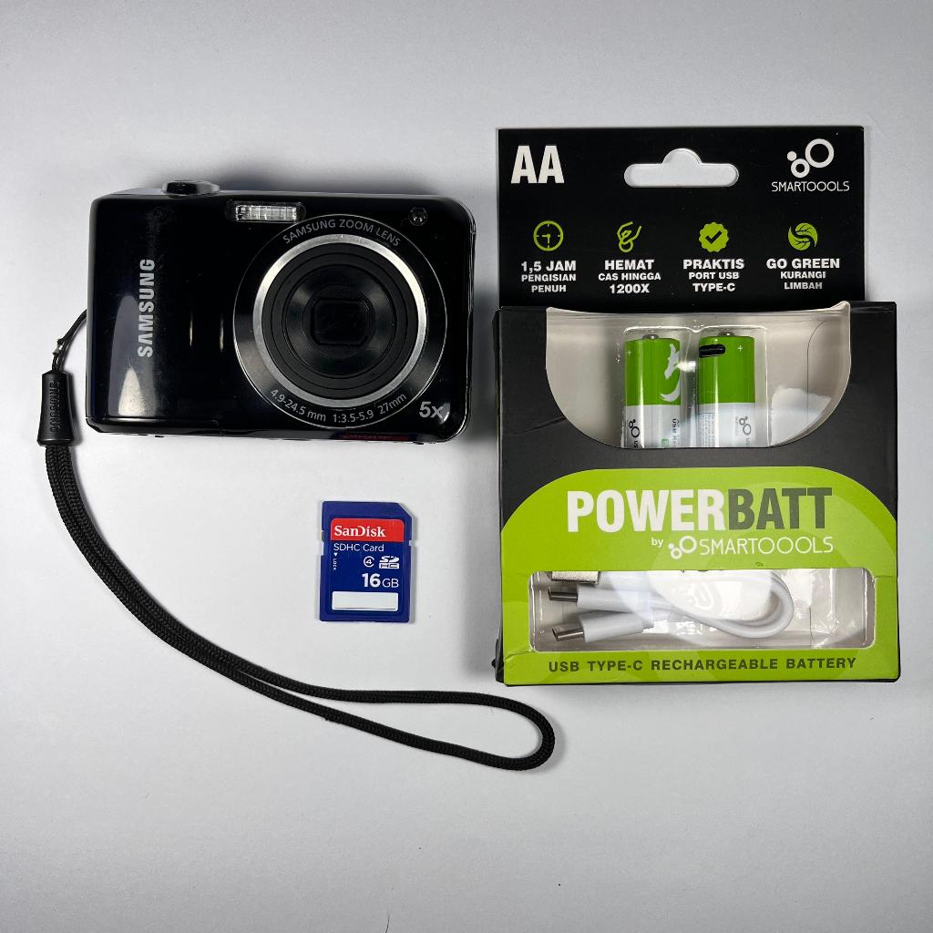 Digicam Kamera pocket Samsung ES30 Siap pake include baterai, charger dan memori