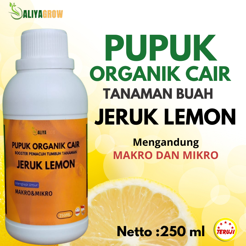 pupuk jeruk lemon/pupuk pelebat jeruk lemon/pupuk booster jeruk lemon/pupuk organik cair jeruk lemon
