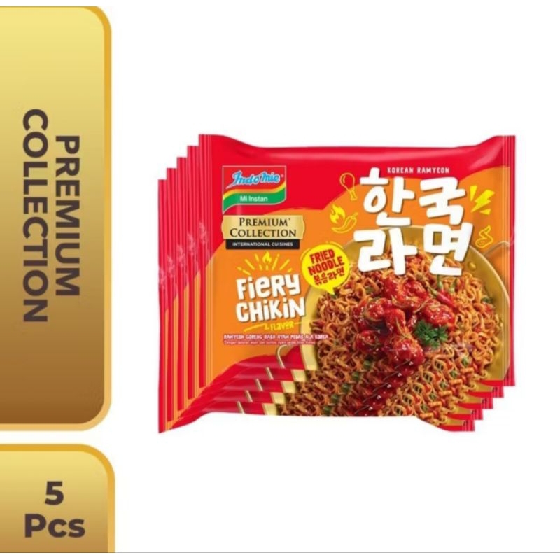 

KOREAN SERIES INDOMIE FIERY CHIKIN ISI 5 PCS PREMIUM COLLECTION