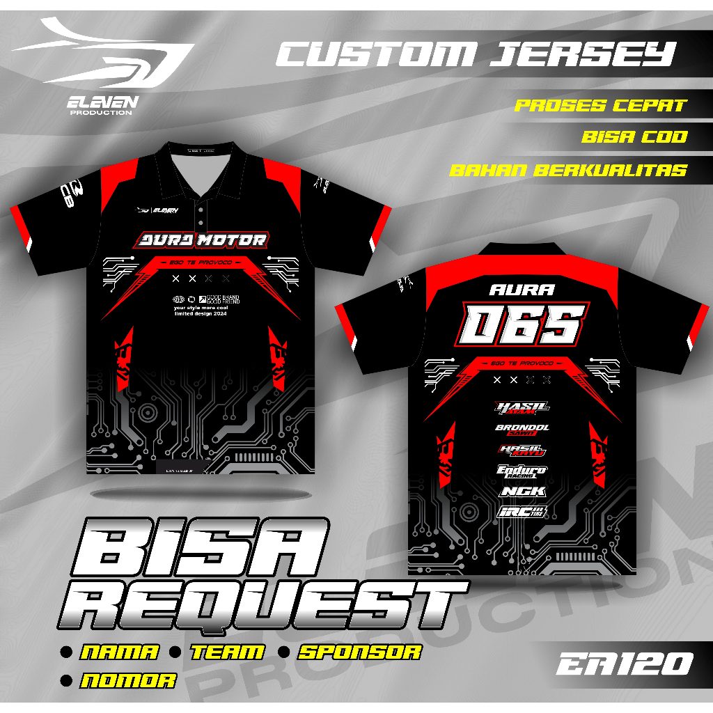 JERSEY RACING polo baju balap racing custom full printing jersey balap jersey bisa ubah nama nomor j