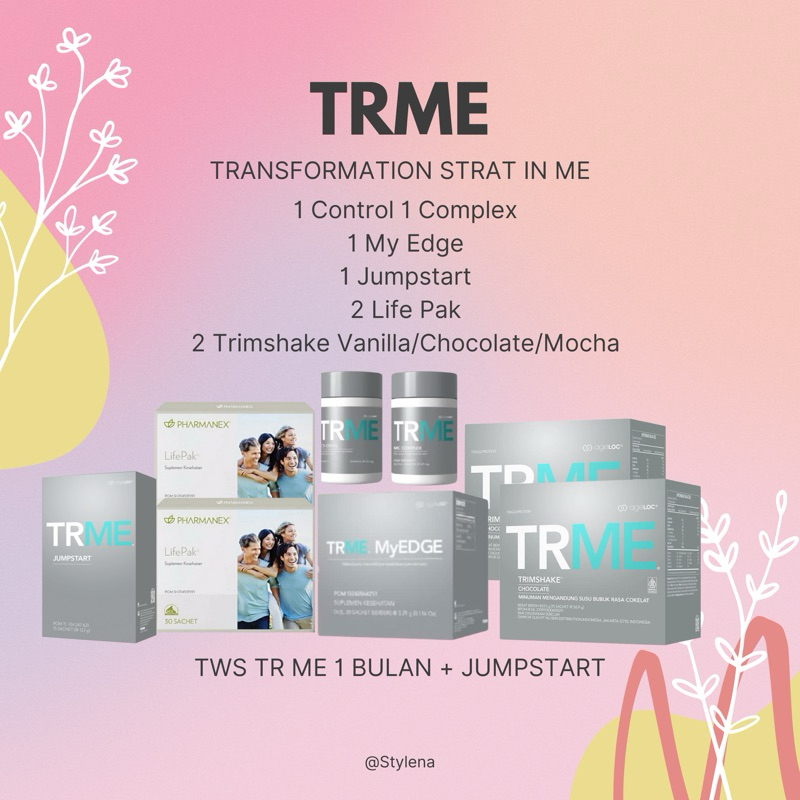 STYLENA TWS TRME Program Diet Turun Berat Badan 1 Bulan Fat Loss Program TWS Version 2 +Jumpstart