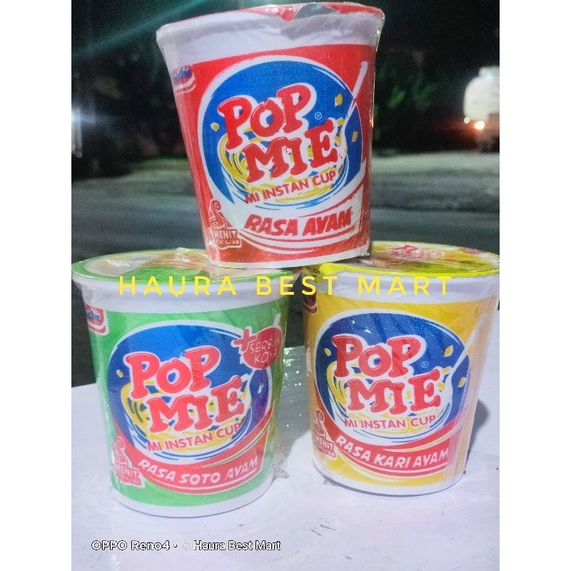 

Pop MIE Cup Rasa Ayam,soto ayam,kari ayam