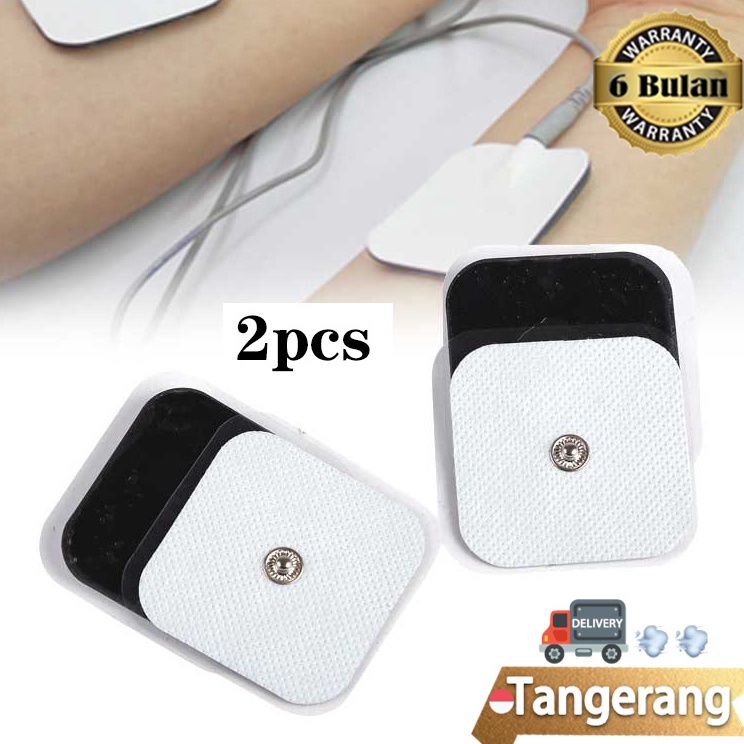 Pusat Obral  2pcsset Pad Tens Kancing Electrode Pads Beurer EM  Pad Electrode EMS  Pads Kancing 5x5c