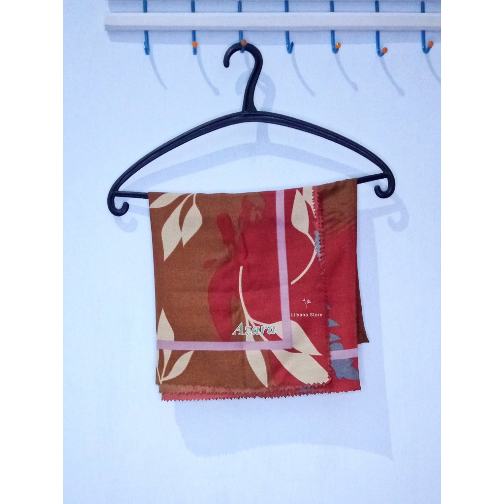 Hijab Segi Empat Motif Preloved | Hijab Motif Daun | Hijab Motif