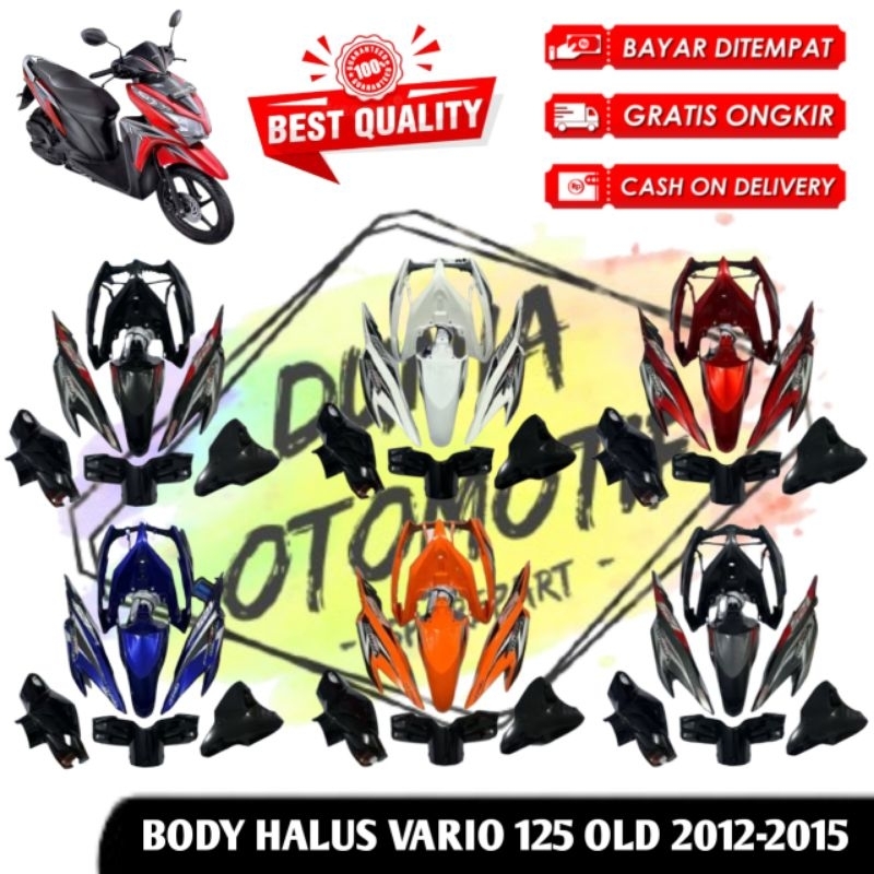 COVER FULL BODY HALUS VARIO 125 OLD TYPE KZR TAHUN 2012-2015  / VARIO 125 KZR / VARIO 125 OLD