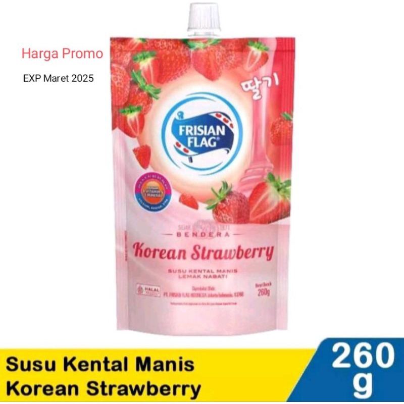 

FRISIAN FLAG KOREAN STAWBERRY KENTAL MANIS POUCH 260GR