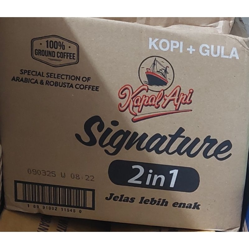 

11renceng Kapal API Signature 2in1 Kopi + Gula