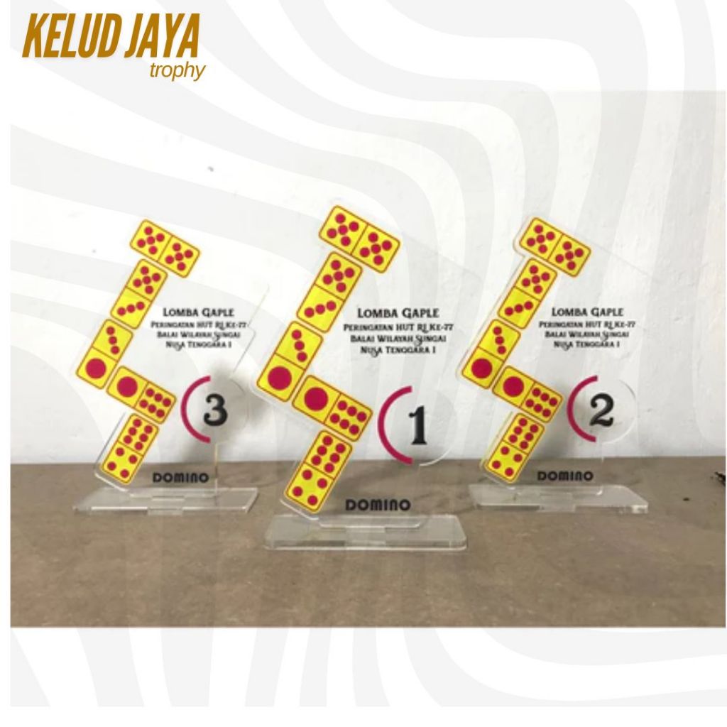 Plakat Domino Piala Domino Murah Akrilik