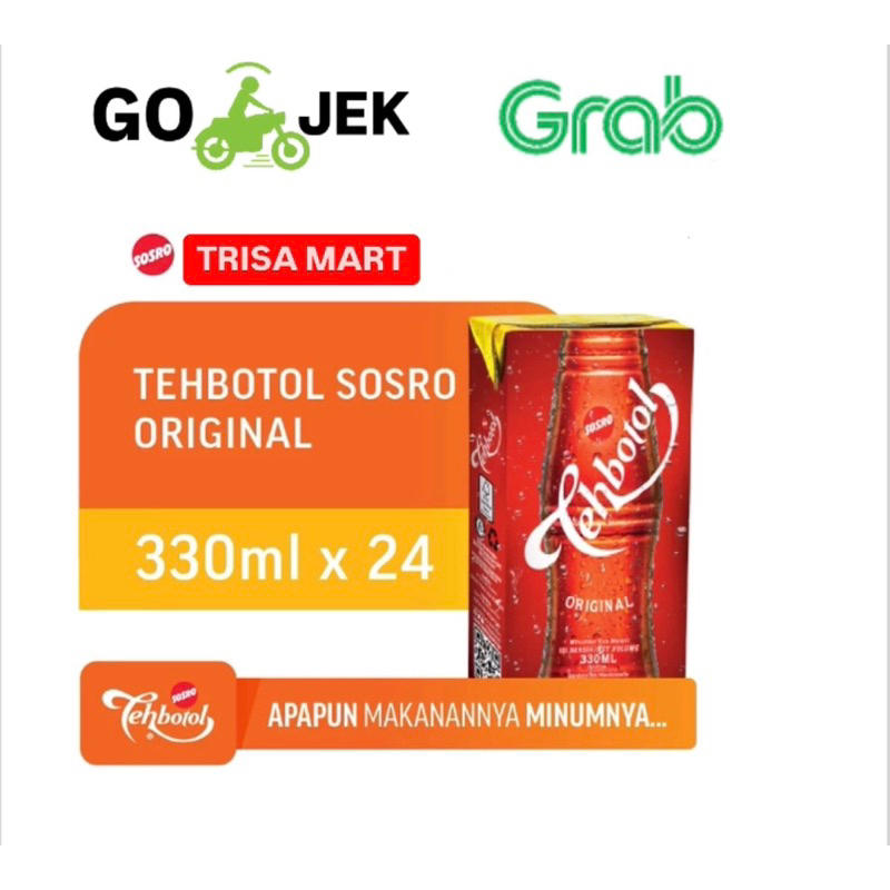 

Teh botol sosro kotak 330ml isi 24