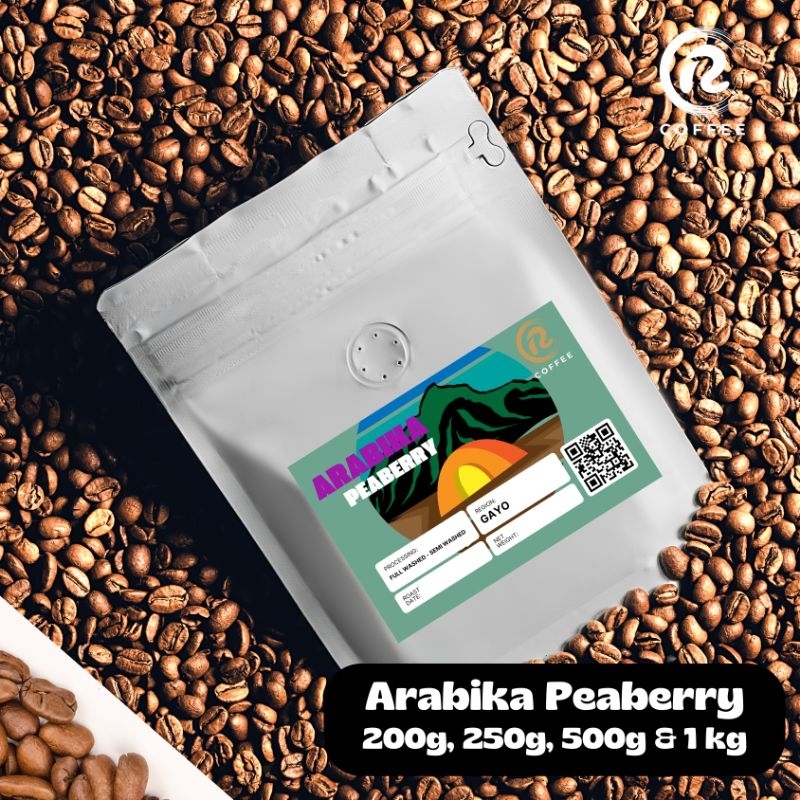 

Kopi Arabika Gayo Peaberry, Roasted Bean/Bubuk Kopi