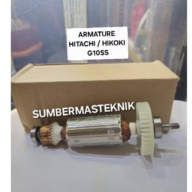 ARMATURE HITACHI HIKOKI G10SS ANGKER ROTOR MESIN GERINDA TANGAN HITACHI G 10 SS HITACHI HIKOKI G10SS