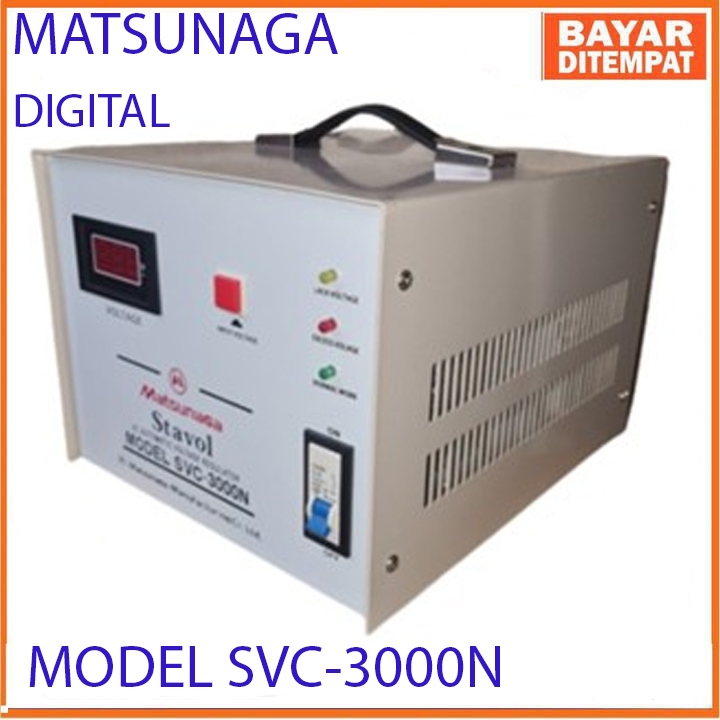 Stabilizer Matsunaga svc 3000 Watt/Stavol Matsunaga Digital Model Svc 3000N