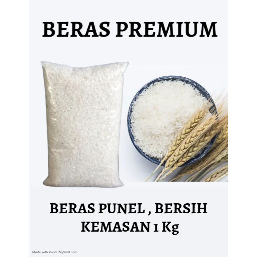 

BERAS PREMIUM KEMASAN 1 KG / BERAS KEMASAN MINI/ BERAS KEMASAN EKONOMIS