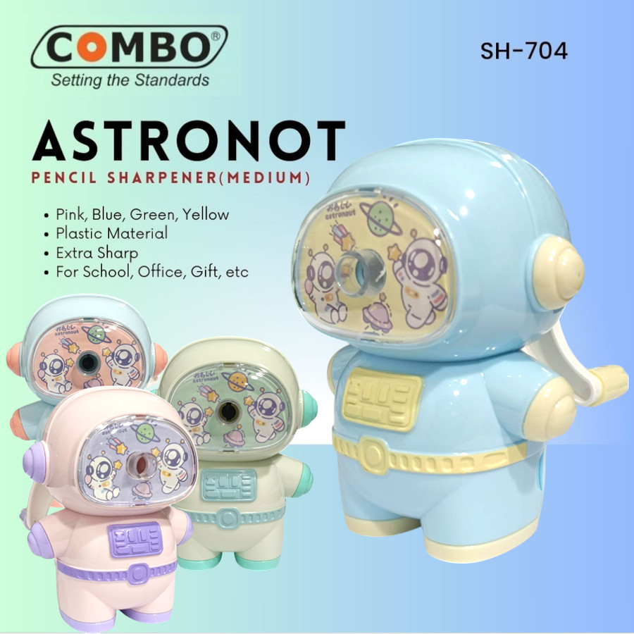 

Serutan Pensil Putar / Rautan Meja Lucu / Auto Pencil Sharpener SH-712 / Serutan Pensil Astronot / Table Mechanical Sharpener