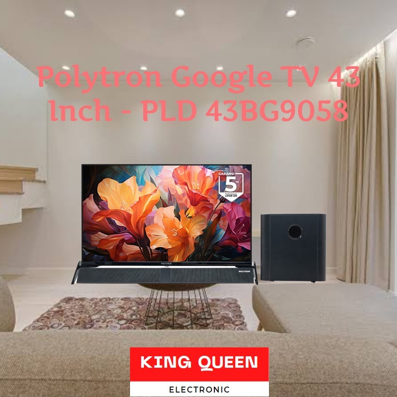 Polytron Smart TV Cinemax Soundbar TV 43″ PLD 43BG9058