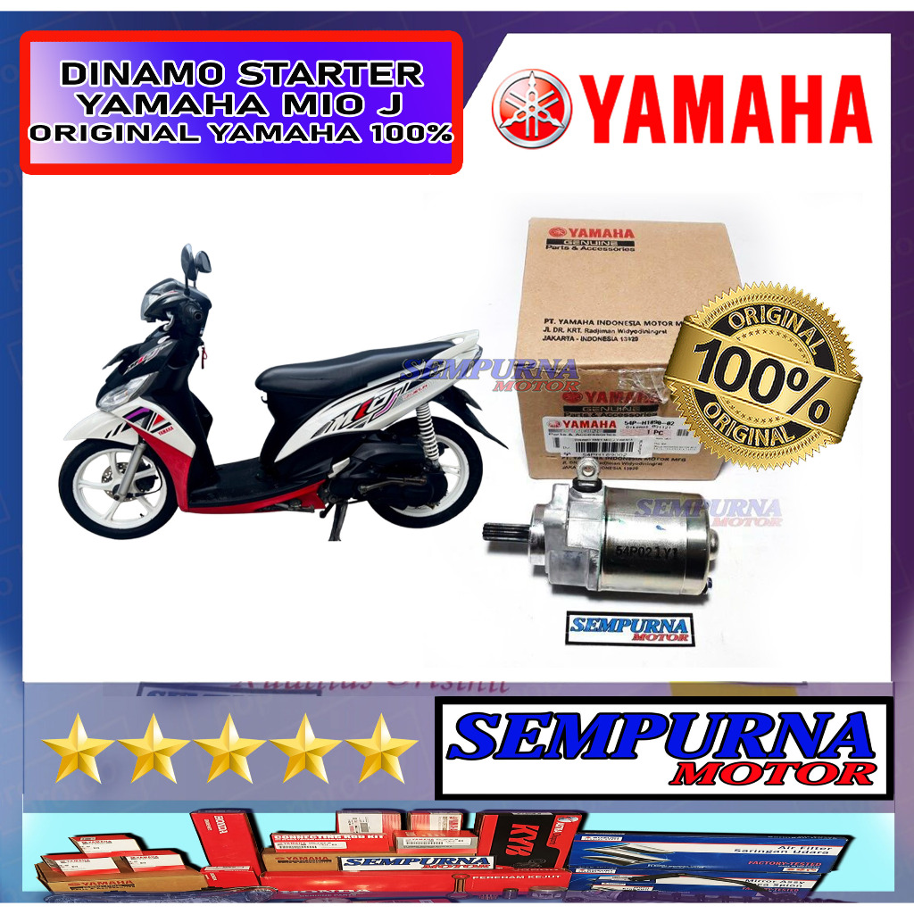 54P-H1890-02 Dinamo Starter Stater Assy Mio J 100% Original Yamaha Asli Ori YGP