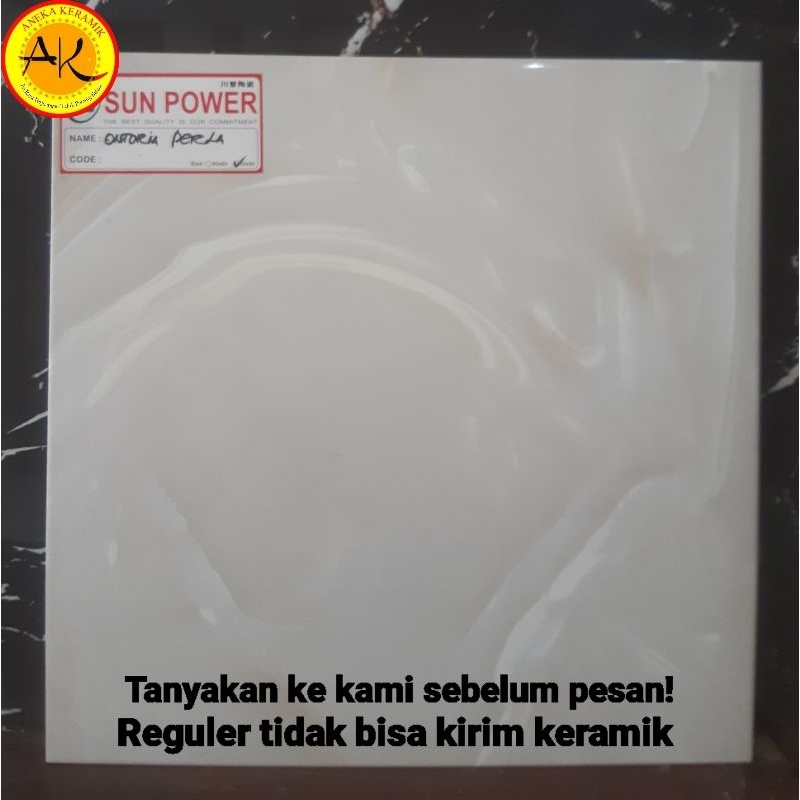 Keramik Lantai Dinding Motif Marmer Random Glossy Kilap 50x50 Ontoria Perla sun power