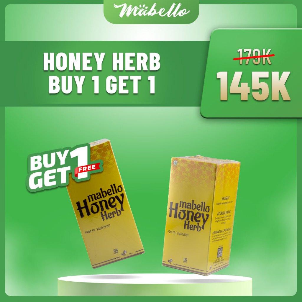 

Mabello Honey Herb/ Buy 1 Get 1 //MENINGKATKAN NAFSU MAKAN