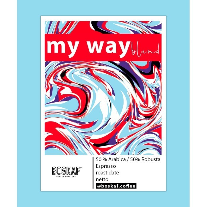 

Boskaf - Coffee/kopi - Espresso blend - Myway 50/50 espresso - 1000gr