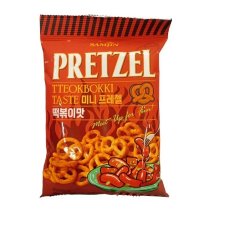 

Samjin Pretzel Tteokbokki Camilan Snack Korea