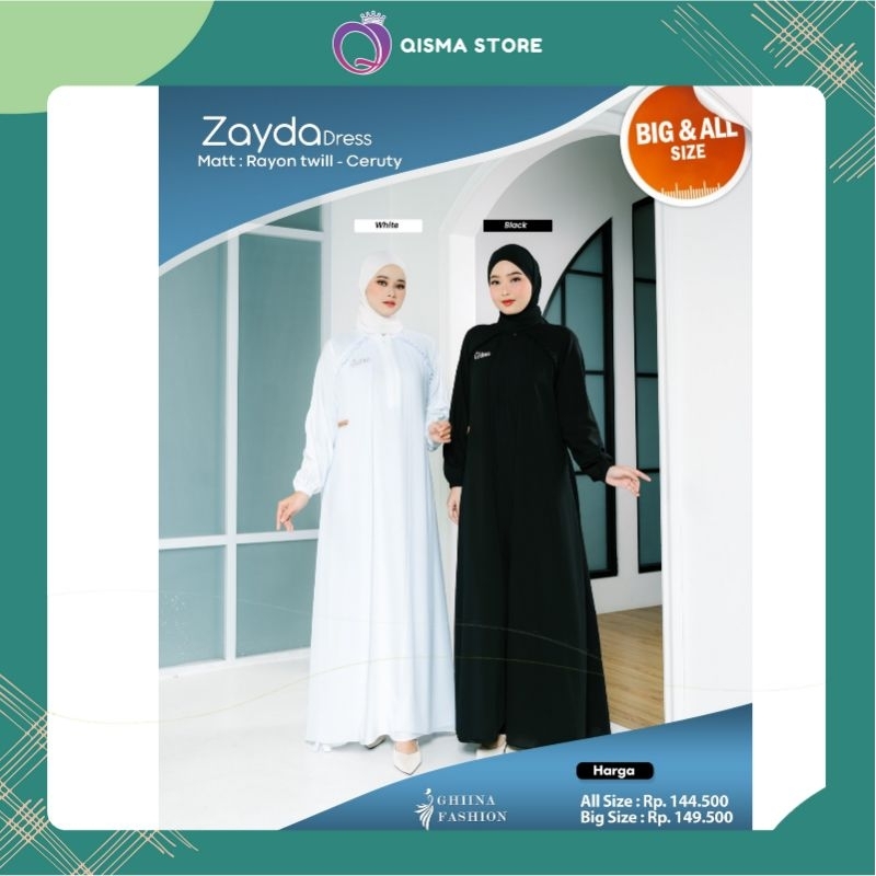 ZAYDA DRESS BY GHIINA FASHION//QISMA STORE