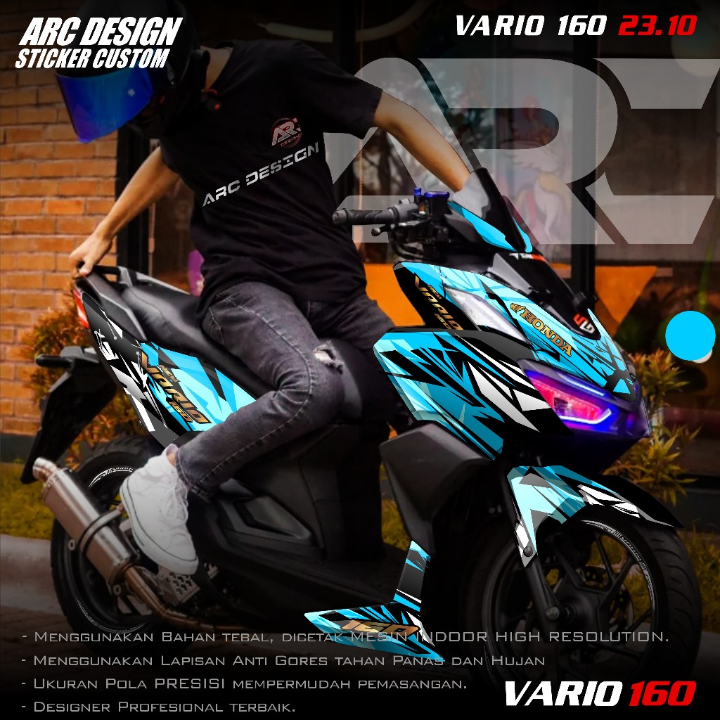 (COD PROMO) TERBARU Decal Sticker All New Honda Vario 160 2022 2023 2024 2025 Full body - Stiker Sko