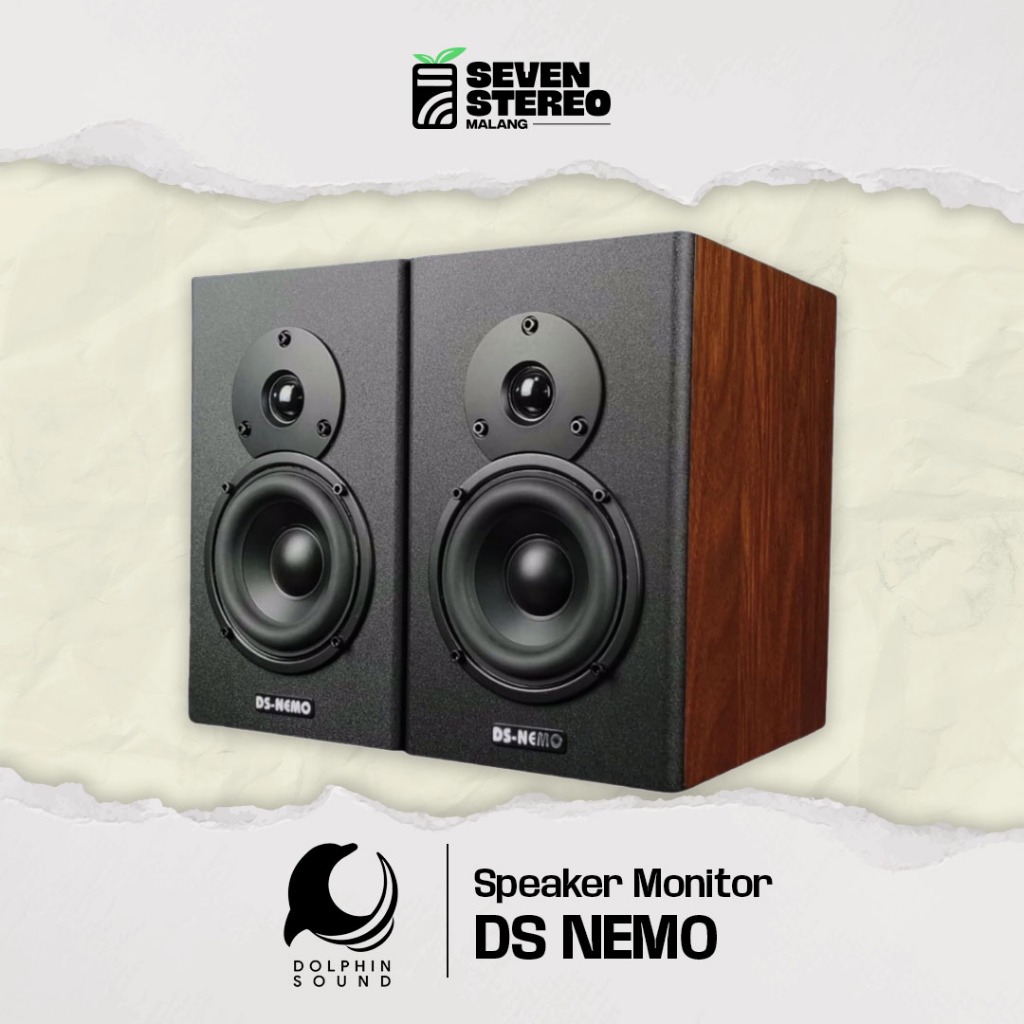 Dolphin Sound DS NEMO Mark II MkII Mk II Flat Monitor Speaker Monitoring Recording Rekaman Professio