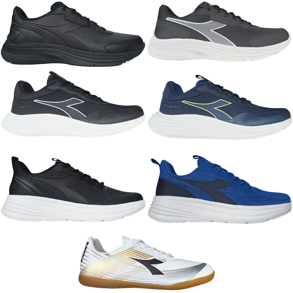 Sepatu Running Diadora Eagle 7 SL - Kirton - Kandy - Eagle 7 - Forsa - Mariano Pria Wanita Cewek Cow