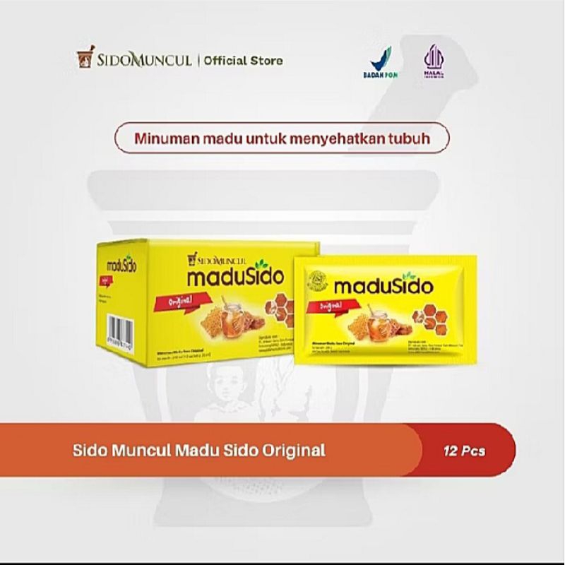 

MADUSIDO ORIGINAL SIDO MUNCUL 1 BOX ISI 12 SACHET @ 20 gr