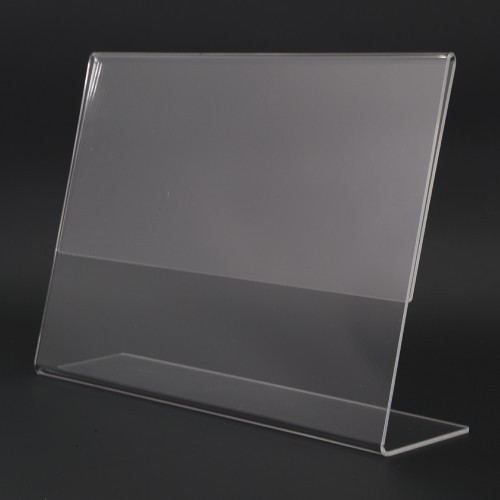 Stand Akrilik A4 / Qris / Brosur / Dll model LANDSCAPE