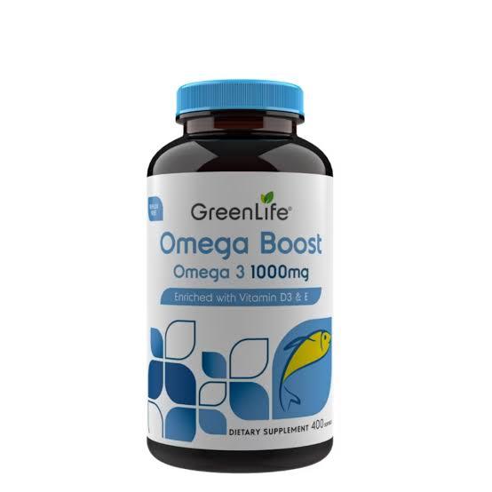 Greenlife Omega Boost + Omega 3 1000mg + Vitamin D3 + Vitamin E