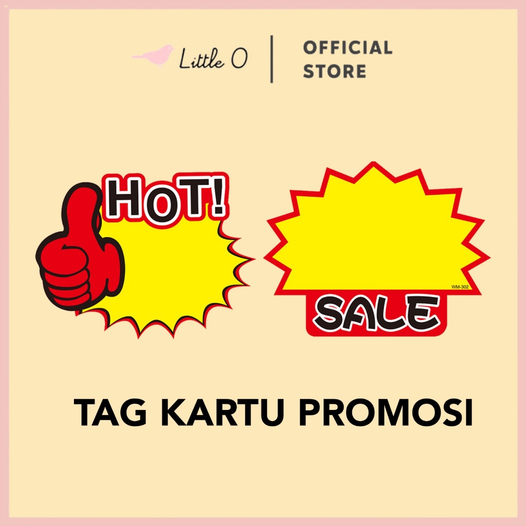 

ISI 10 Lembar Label Harga Pop Card Tulisan Promo Sale Tag Kartu Promosi Sale Price Tag
