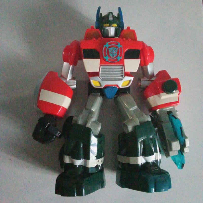 TRANSFORMERS Playskool Rescue Bots Electronic OPTIMUS PRIME Lights Sounds Figure (+-25cm)