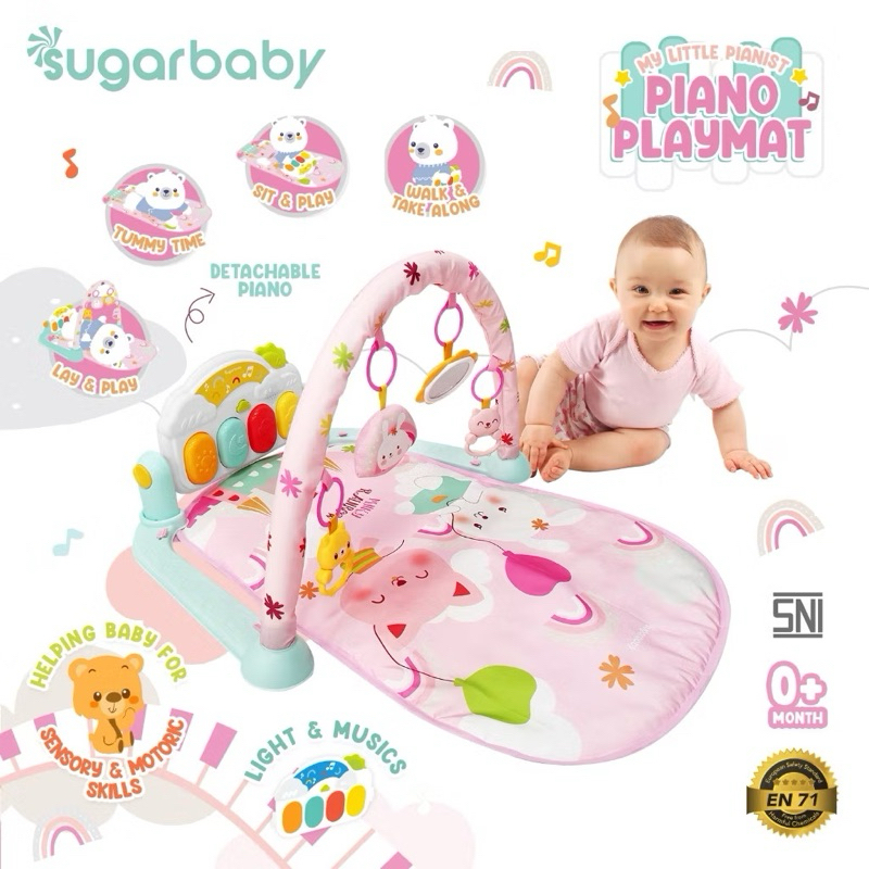 Sugar Baby Piano Playmat Playgym