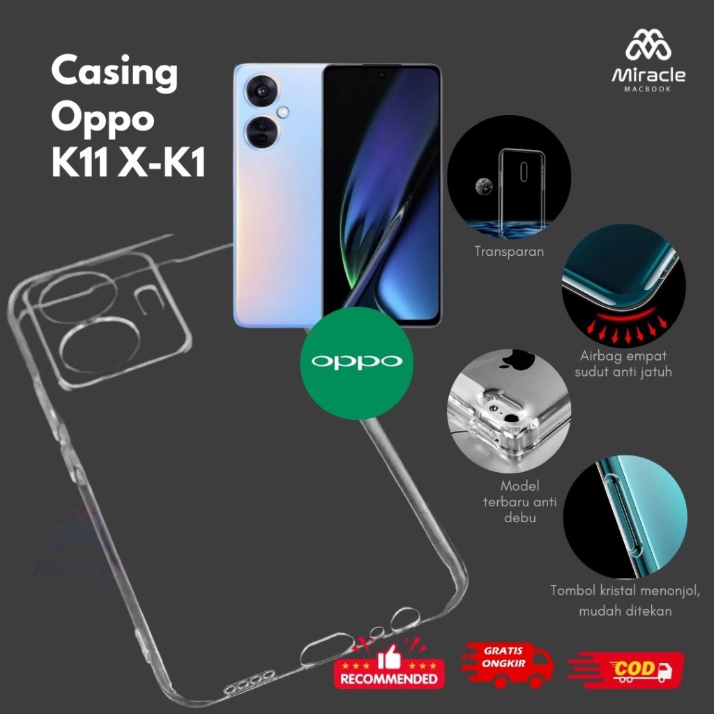 ANTI KUNING  Casing Transparan Hard Clear Case Premium Oppo K11X K11 K10PRO K10X K 10 K9PRO K9X K9S 