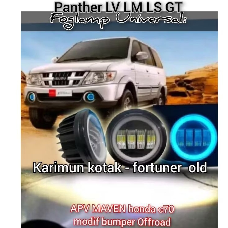 Foglamp Rubicon karimun kotak panther ls apv maven harley suporter