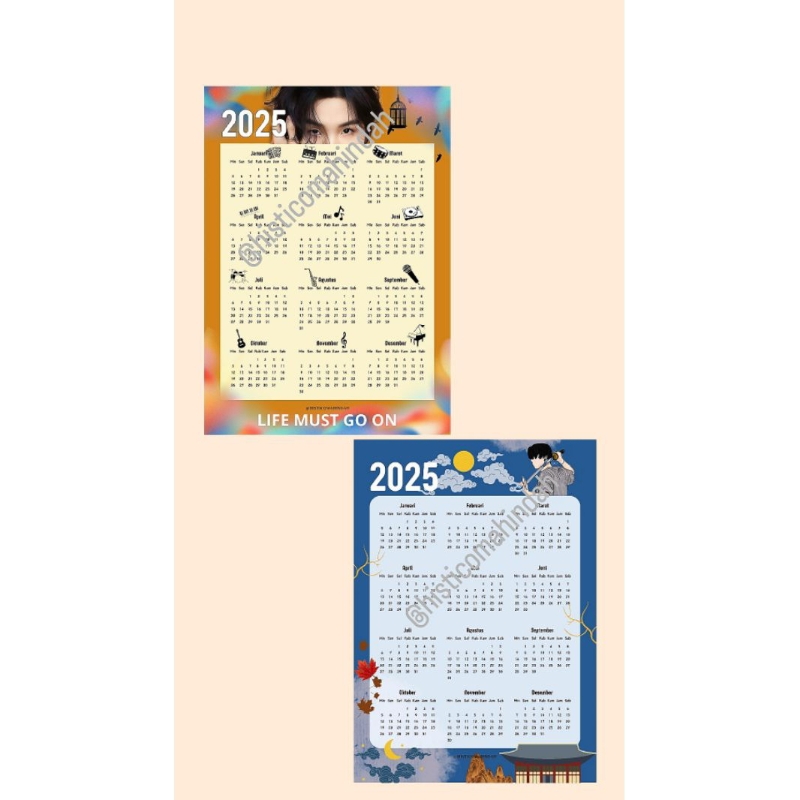 

Kalender 2025 Template Suga Bts