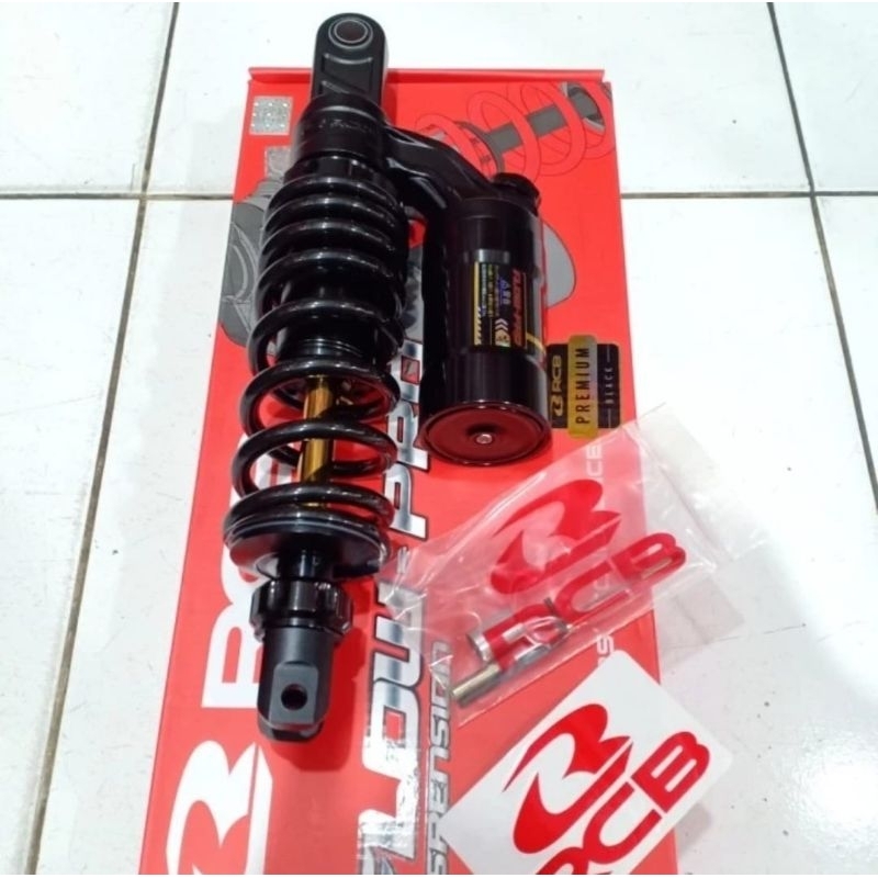 RCB - shock monoshock tabung atas mio soul m3 beat scoopy vario 110fi genio 305mm full black